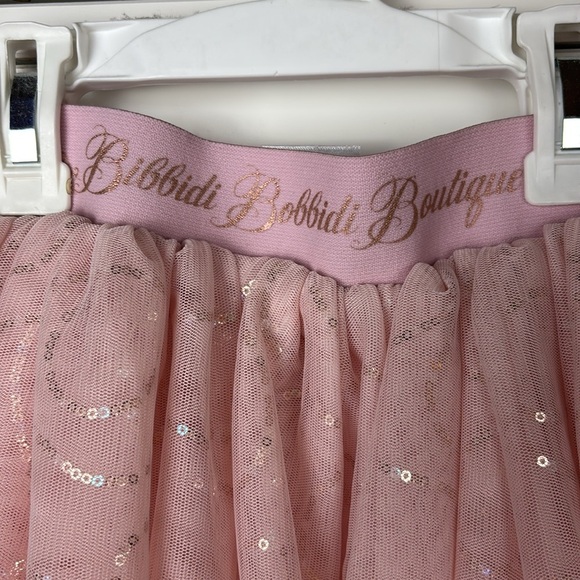 Disney Bippity Boppity Boutique Pink Sequin Tulle Skirt - Small - Picture 4 of 8